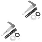  2 Sets Toilet Tank Flush Lever Flusher Replacement Adjustable Handle
