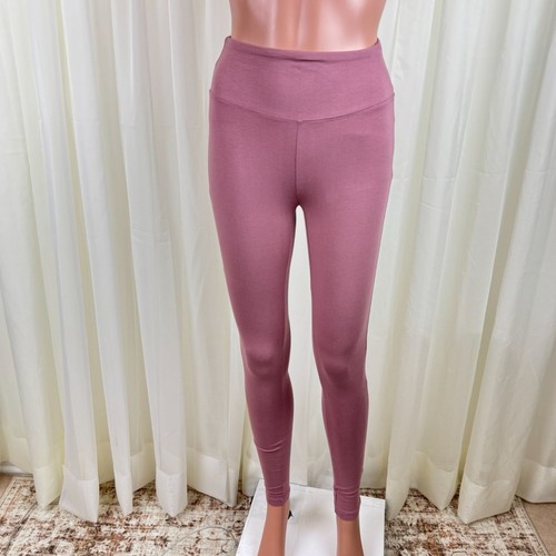 Conjunto de suéter y leggings Zenana de dos piezas con cuello en V rosa polvoriento mediano para mujer - Imagen 8 de 8