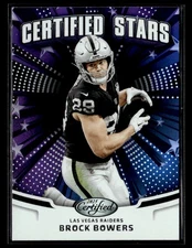 2025 Panini Certified #CST-BBS Brock Bowers Certified Stars card