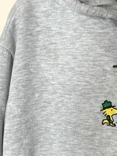 Peanuts Aeropostale Snoopy Hoodie Herren Small grau Beagle Scout Woodstock - Bild 2 von 14