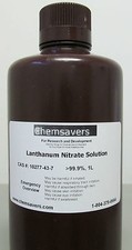 Lanthanum Nitrate Solution, 99.9%, Certified, 1L