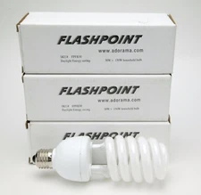 3 FPFB30 Adorama Photo Pro Flashpoint Full Color 5500K Lamps 30W=150W. NEW. 