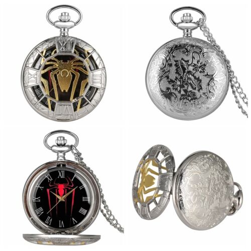 Steampunk Unique Quartz Pocket Watch with Necklace Chain for Women Men Watches - Picture 26 of 116