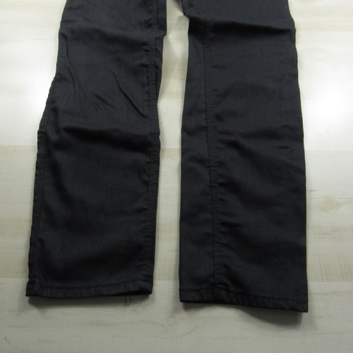 Hugo Boss Jeans Mens 33x32 Black Straight Fit Denim Pants Dark Wash 5 Pocket - Picture 9 of 17