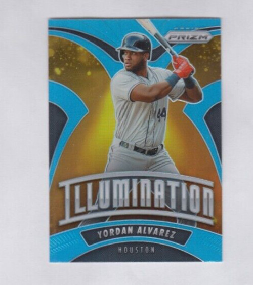 Yordan Alvarez 2020 PANINI PRIZM ILLUMINATION BLUE PRIZM ROOKIE #I-6 ASTROS