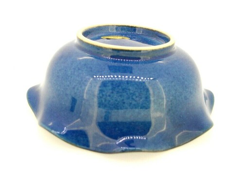 Bowls Set of 10 Japanese bowls blue with two fish scalloped rim dishes - Picture 2 of 5