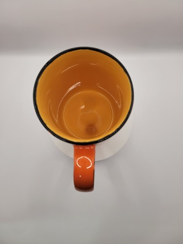 Taza de café grande de Halloween Boo Ghost Orange Spectrum Designz 18 oz nueva - Imagen 10 de 12