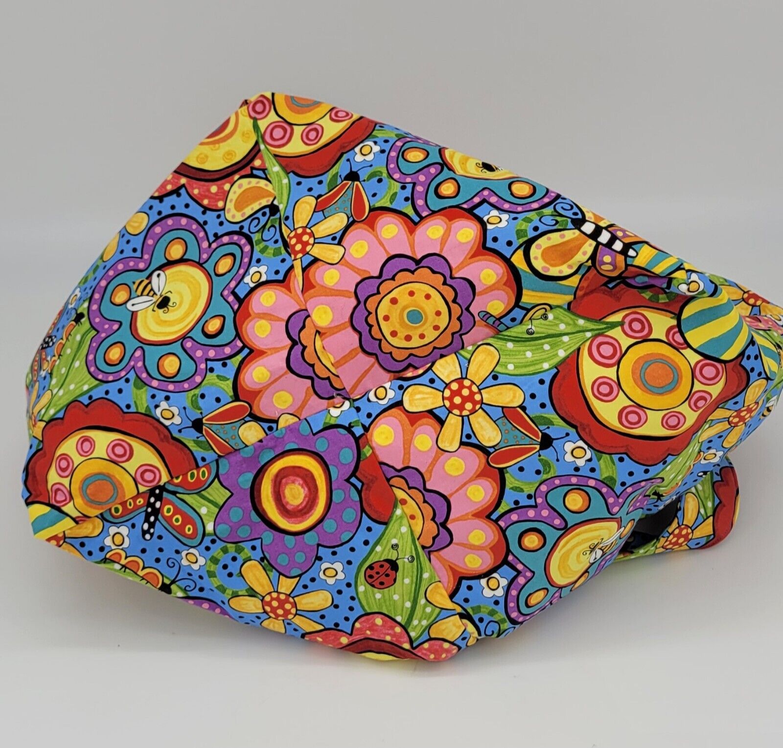 Colorful Floral Bee Butterfly Shopping Cloth Bag … - image 4