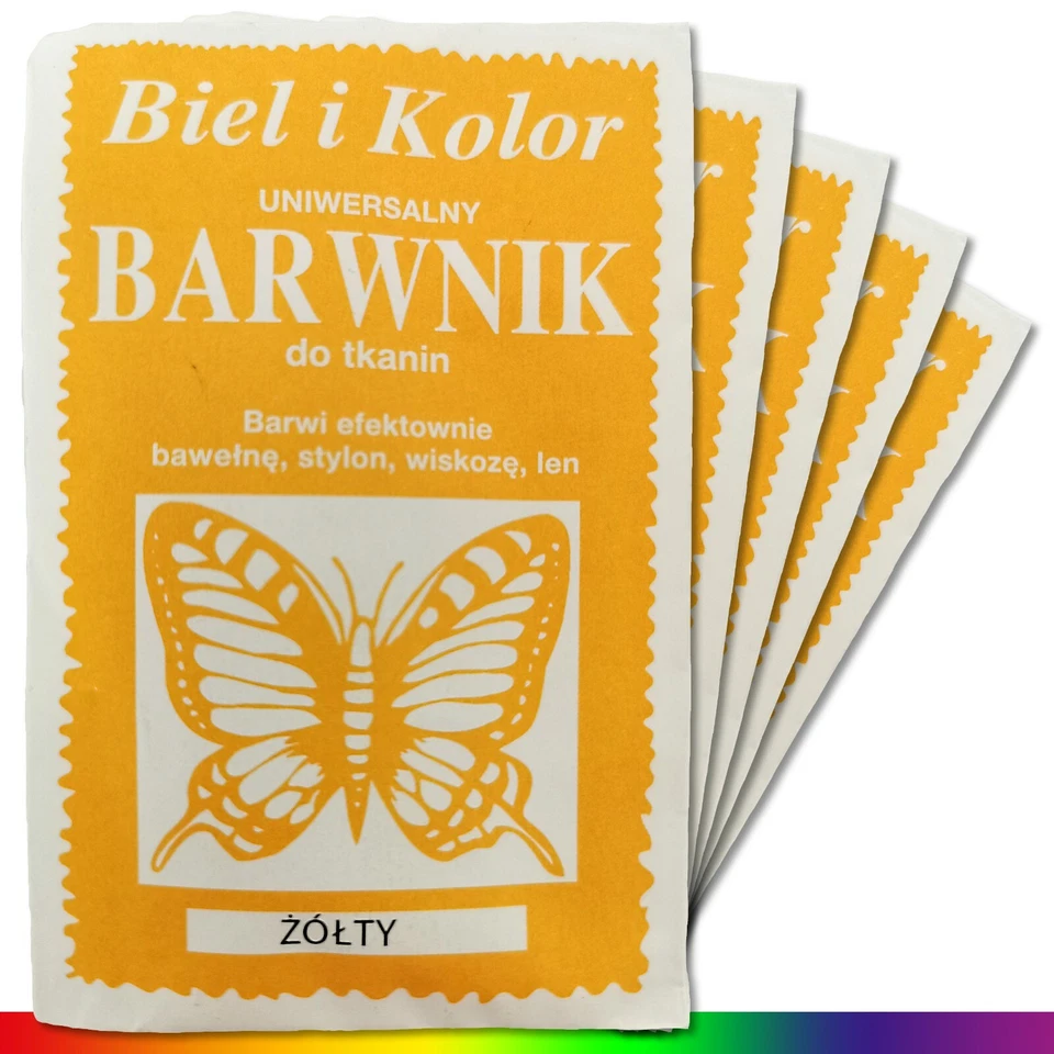 5 x 10 g Color textil Amarillo Color de tela Color batik Tela Teñido Recolorido