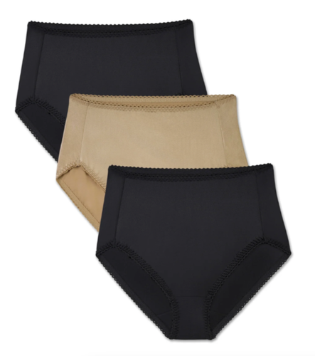 Vanity Fair RADIANT Light Control UNDERSHAPERS 3 Pack Brief Underwear 5X 12 Plus