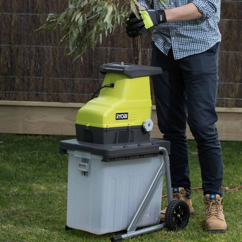 Ryobi™ 2400W Heavy Duty Crushing Electric Shredder Garden Mulcher Wood Chipper - Picture 3 of 5