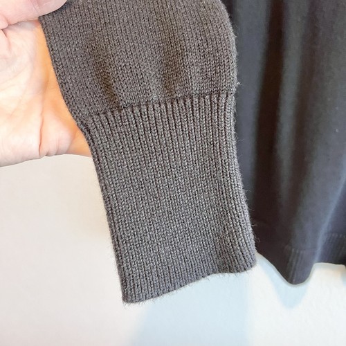 H by Halston Black Knit Pullover Sweater Womens Cotton Blend Size Small - Picture 6 of 10