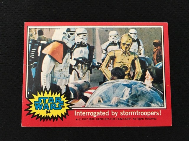 STAR WARS 1977 TOPPS "RED SERIES" STORMTROOPERS" 94