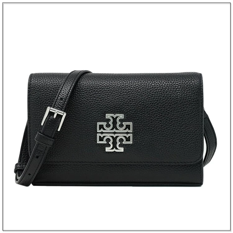 Tory burch britten pebbled top leather combo crossbody bag
