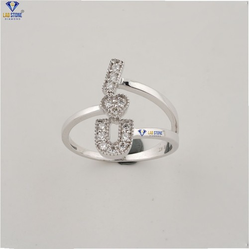 Anello Diamanti 0,18 TCW Taglio Brillante Taglio Rotondo Coltivato in Labria Argento 925 - Foto 2 di 4