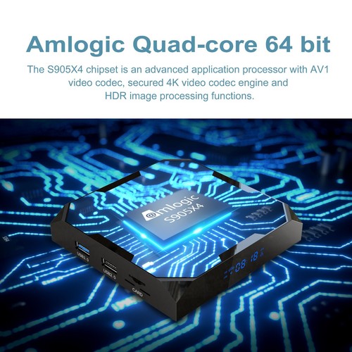4GB 64GB Android TV box X96 Max Plus Ultra - Picture 3 of 13