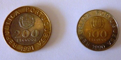 7 Portugal coins from 200 Escudos to 2.5 Escudos 1991 to 1986 - Picture 5 of 8