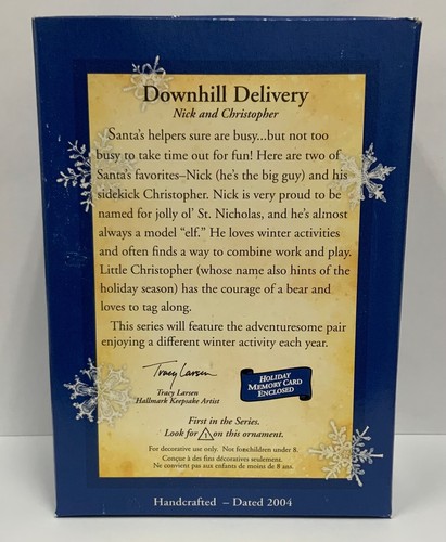 Hallmark Keepsake Christmas Tree Ornament Downhill Delivery Nick and Christopher - Picture 4 of 13