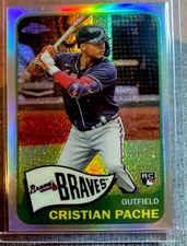 2021 Topps Series 2 Baseball Chrome Topps 1965 Redux Cristian Pache TH65-8 SP