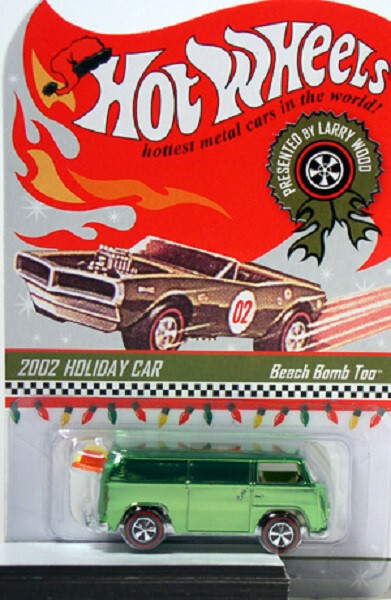 HOT WHEELS RLC VW T2 REDLINE BEACH BOMB TOO 2002 GRÜN
