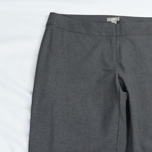 NEW J.Jill 6P Gray Mid Rise Trouser Petite Dress Pants - Picture 2 of 7