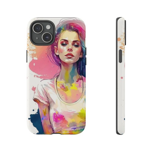 Tough Cases A quirky neon watercolor dream girl with cute lipos - Picture 21 of 53