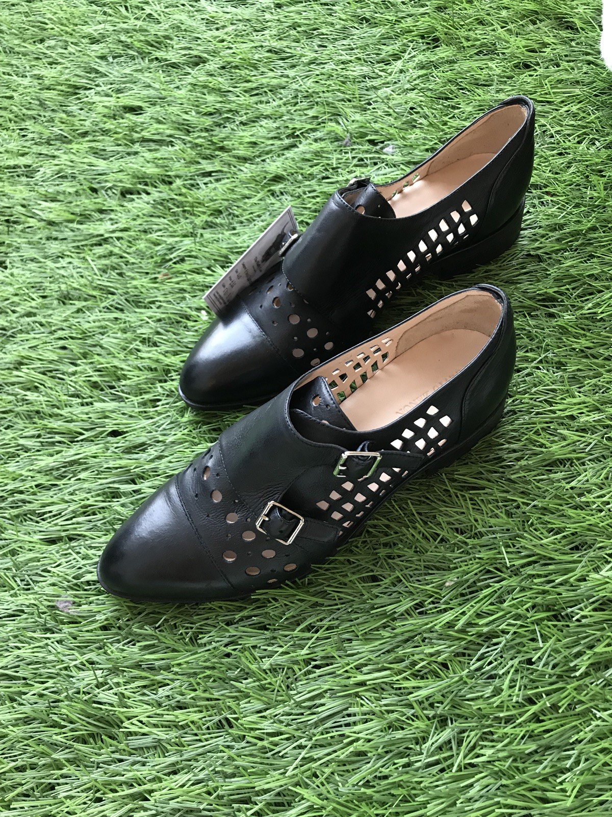 Elvio Negro Zanon Negro Elvio Cuero Calado Planas Mocasín Talla 40 7 7.5 8 Corte De Hebilla De Diseñador 65a6d5 Elvio Negro Zanon Negro Elvio Cuero Calado Planas Mocasín Talla 40 7 7.5 8 Corte De Hebilla De Diseñador 65a6d5