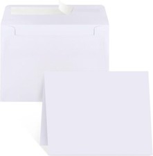 Blank Cards and Envelopes 4x6 30 Pack White Invitation Cardstock with Envelop