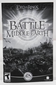 Manual-Only-Lord-of-the-Rings-The-Battle-for-Middle-Earth-PC-2004-User-guide