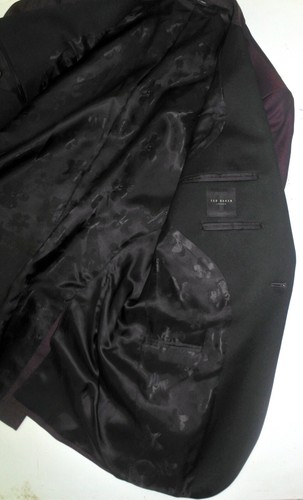 Giacca da cena da sera Jules Tuxedo SPJ da uomo 38R TED BAKER Jules Tuxedo SPJ in Borgogna - Foto 7 di 10
