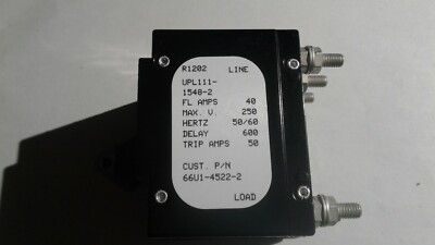 (1pc ) UPL111-1548-2  , 5926-01-589-7612 , SENSATA - AIRPAX , CIRCUIT BREAKER MA