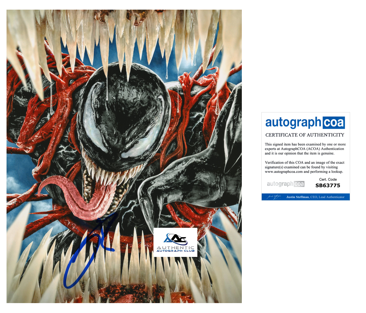 TOM HARDY AUTOGRAPH SIGNED 8x10 PHOTO MARVEL VENOM ACOA | eBay