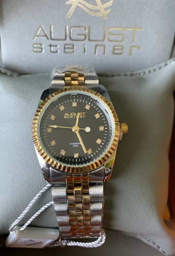 NEW August Steiner Women Stainless Steel Watch size 32 mm - Picture 2 of 2