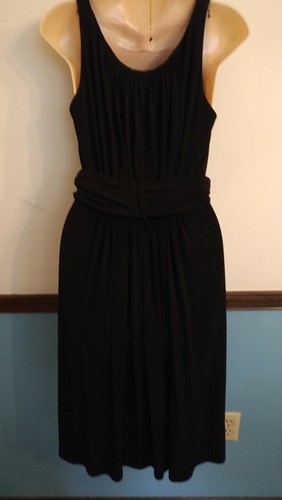 Calvin Klein Size 8 Womens Black Sleeveless Dress  Stretch Dress Up Or Casual - Picture 3 of 5