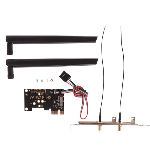 PCIe x1 to BCM94360CS2 WiFi Module Wireless Network Card Adapter Card Adapte _ou - Photo 5/9