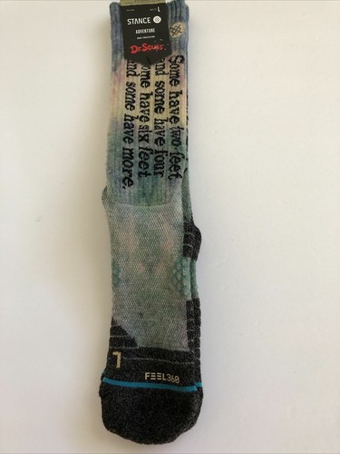 New Mens Stance Logo Sport Designer Special Edition Dr. Seuss Crew Cut Socks M - Picture 5 of 10