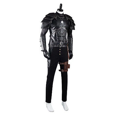 The Witcher Geralt of Rivia Cosplay Costume and Wigs Halloween Carnival Suit - Bild 12 von 12