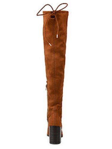 Journee Collection Mujer Paras Extra Anchas Pantorrilla Tacón Apilado Botas hasta la Rodilla Talla 11 - Imagen 6 de 8