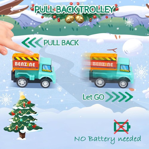 Adventskalender 2025 für Jungen 24 Tage Weihnachten Countdown Pull Back Autos Spielzeug - Bild 4 von 6