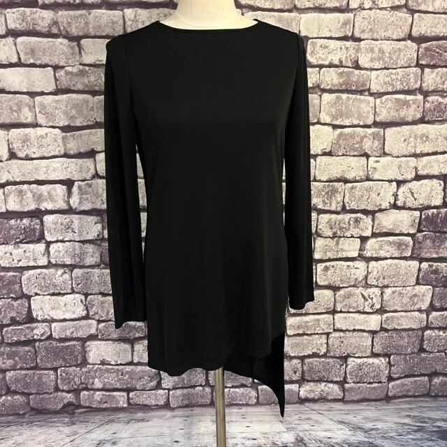 solid black tunic