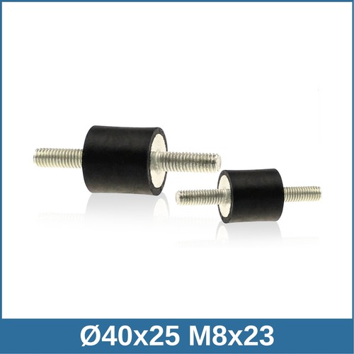 A Ø40x25 M8 x 23 NK 75° Shore Stainless Steel A4 Rubber Buffer - Picture 1 of 2