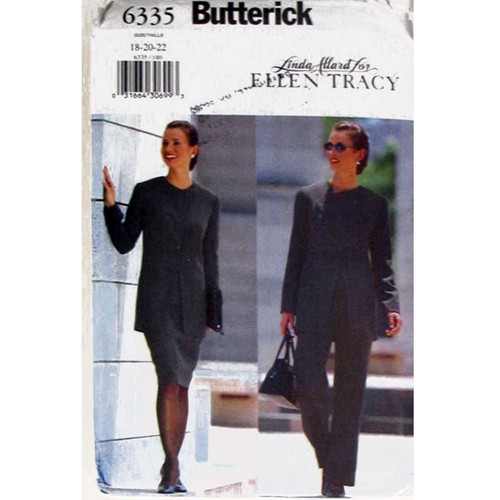 Butterick 6335 Schnittmuster Größe 18-20-22 Petite Jacke, Rock, Hose, ungeschnitten  - Bild 1 von 4