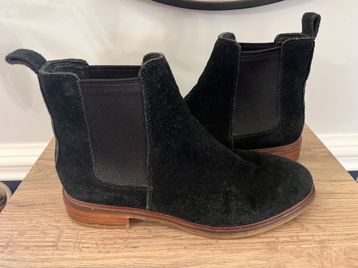 Clarks Women's Clarkdale Arlo Low Heel Ankle Boots Black Preloved  Size