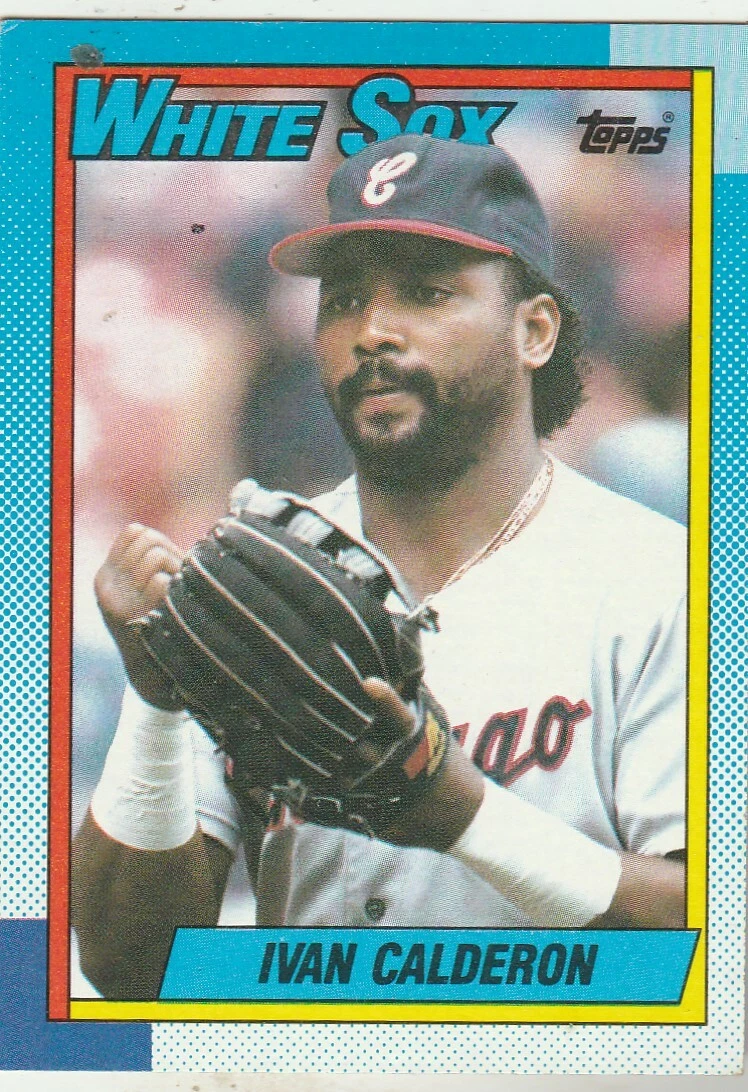 FREE SHIPPING-MINT-1990 Topps #569 Ivan Calderon Chicago White Sox