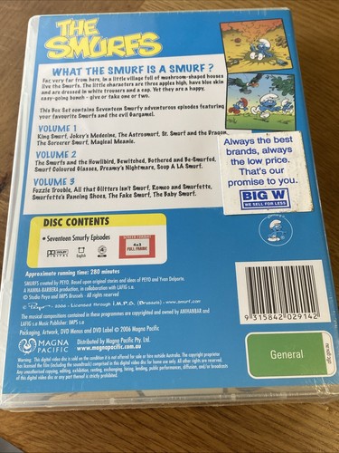 The Smurfs Box Set 1 & Volume 6 DVD’S Region 4 Brand New Sealed ORIGINAL SERIES - Picture 4 of 6