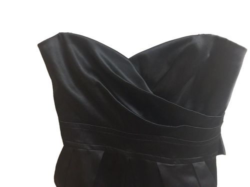 TEEZE ME Junior's Black STRAPLESS DRESS Size 9 EUC! 2 Pocket! GORGEOUS! - Picture 3 of 9