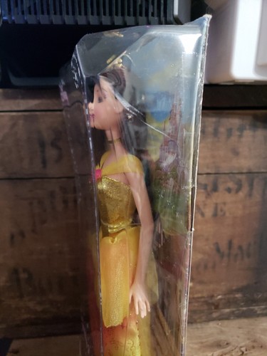 Disney Sparkling Princess Beauty and & Beast Belle Doll 2008 Mattel NIB - Picture 7 of 16