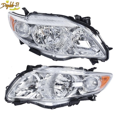Pair For 2009-2010 Toyota Corolla Headlight Replacement Halogen Clear L+R Set - Bild 1 von 6