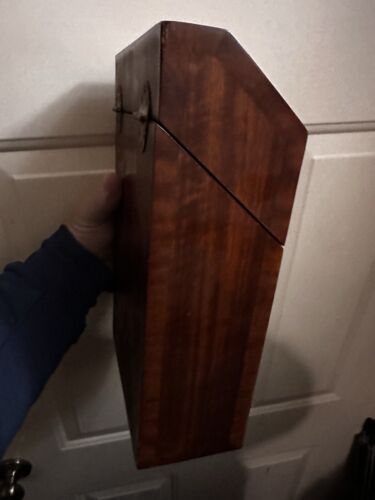 Scatola portacoltelli Maitland Smith in legno massello di burl con rara piastra incisa Maitland-Smith - Foto 3 di 7