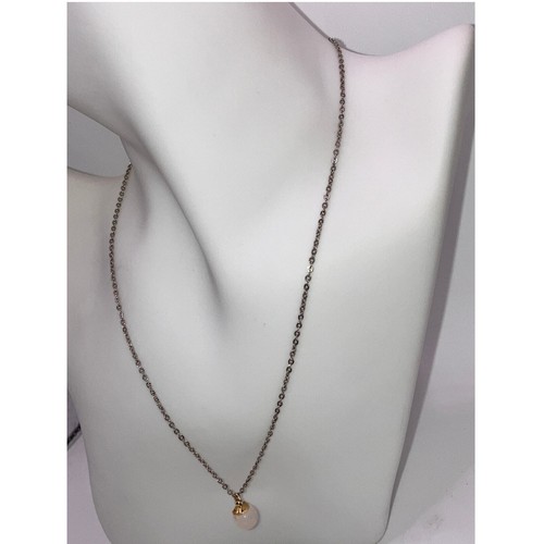 Polished Rose Quartz Pale Pink Ball 15.75" Necklace! - Bild 3 von 8
